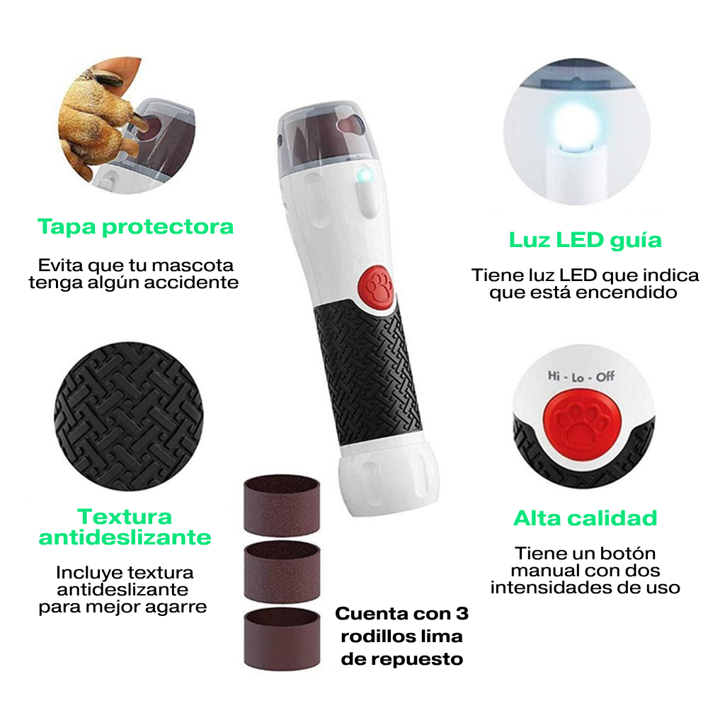 🐾 Lima de uñas automática