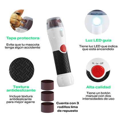 🐾 Lima de uñas automática